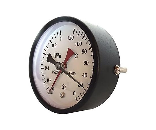 アズワンカタログ商いもの 0-120℃/0-1.0MPa/φ100粍 水高計（横型） 1個 EA729PA-6 その他-治療機器-医薬品・コンタクト・介護