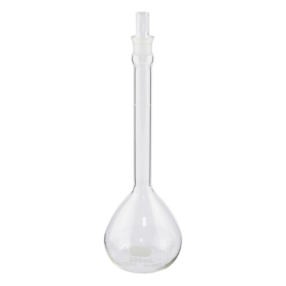 コーニング・PYREX 刃針瓶 CLassA 白 200mL 目盛り調整基礎づける付け出し 1個 5640-200
