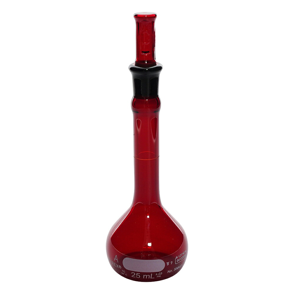 コーニング・PYREX 刃針瓶 CLassA 茶 25mL 目盛り調整基礎づける付け出し 1個 55640-25