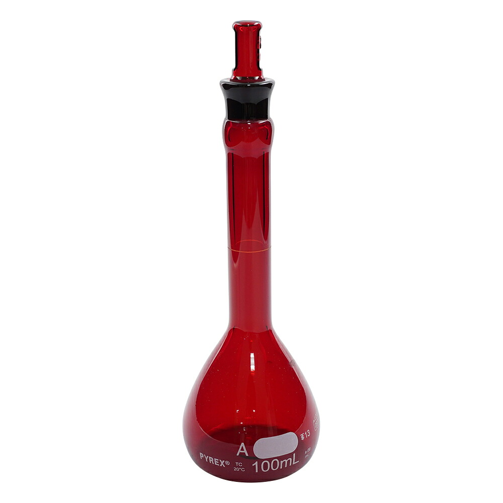コーニング・PYREX 刃針瓶 CLassA 茶 100mL 目盛り調整証拠だてる検面調書 1個 55640-100