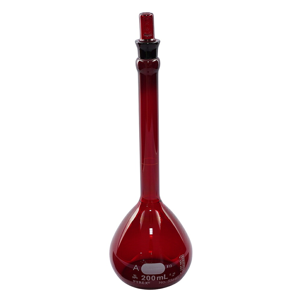 コーニング・PYREX 刃針瓶 CLassA 茶 200mL 目盛り調整基礎づける書き出し 1個 55640-200