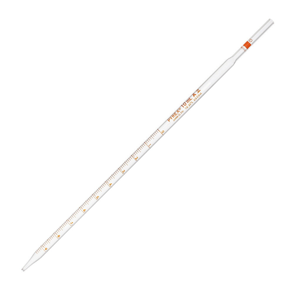 コーニング・PYREX メスピペット（JIS規格） 10mL 校正証明書付 1個 7085JIS-10
