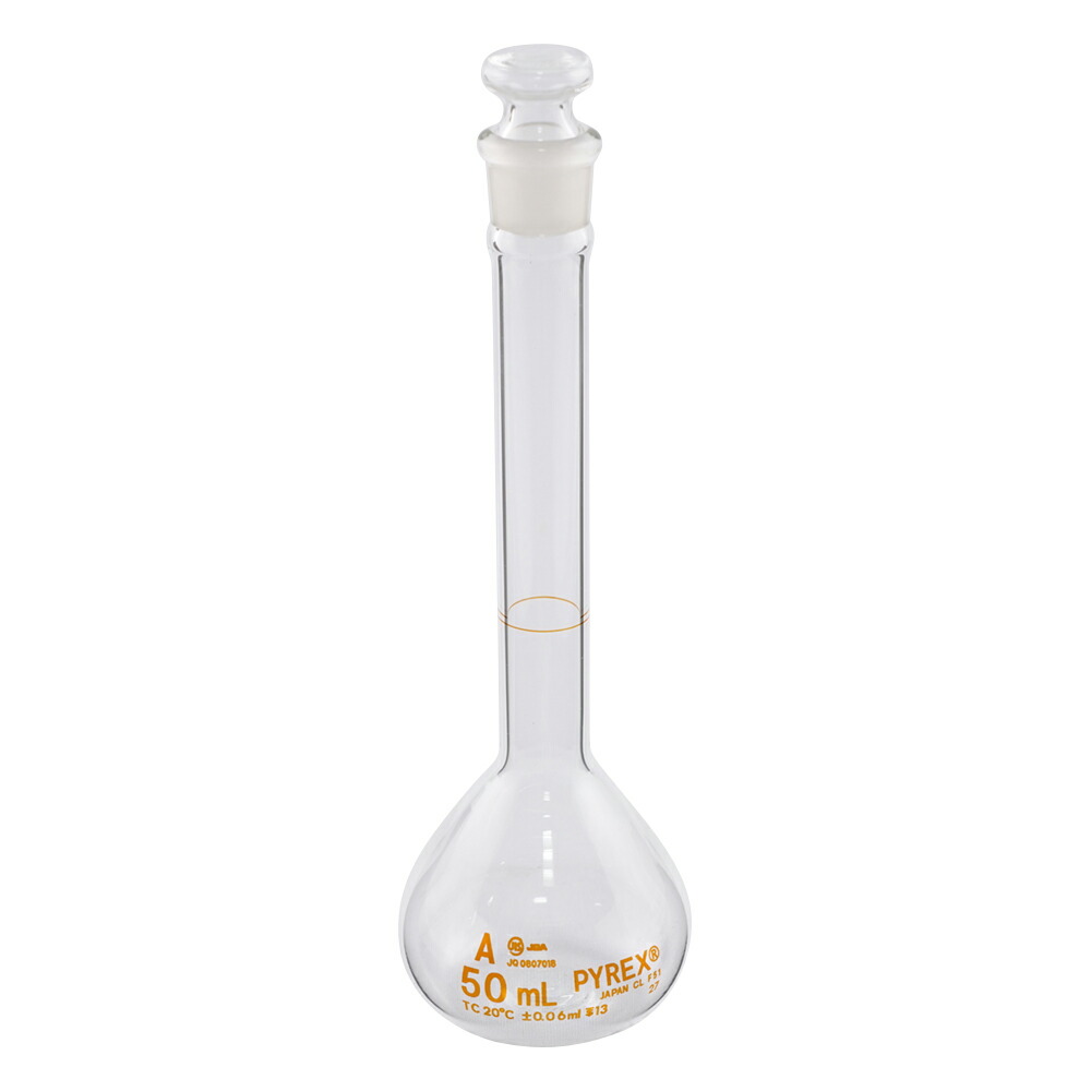 コーニング・PYREX 刃針瓶（JIS判定基準） 50mL 英語版目盛り調整基礎づける付け出し 1個 5640JIS-50