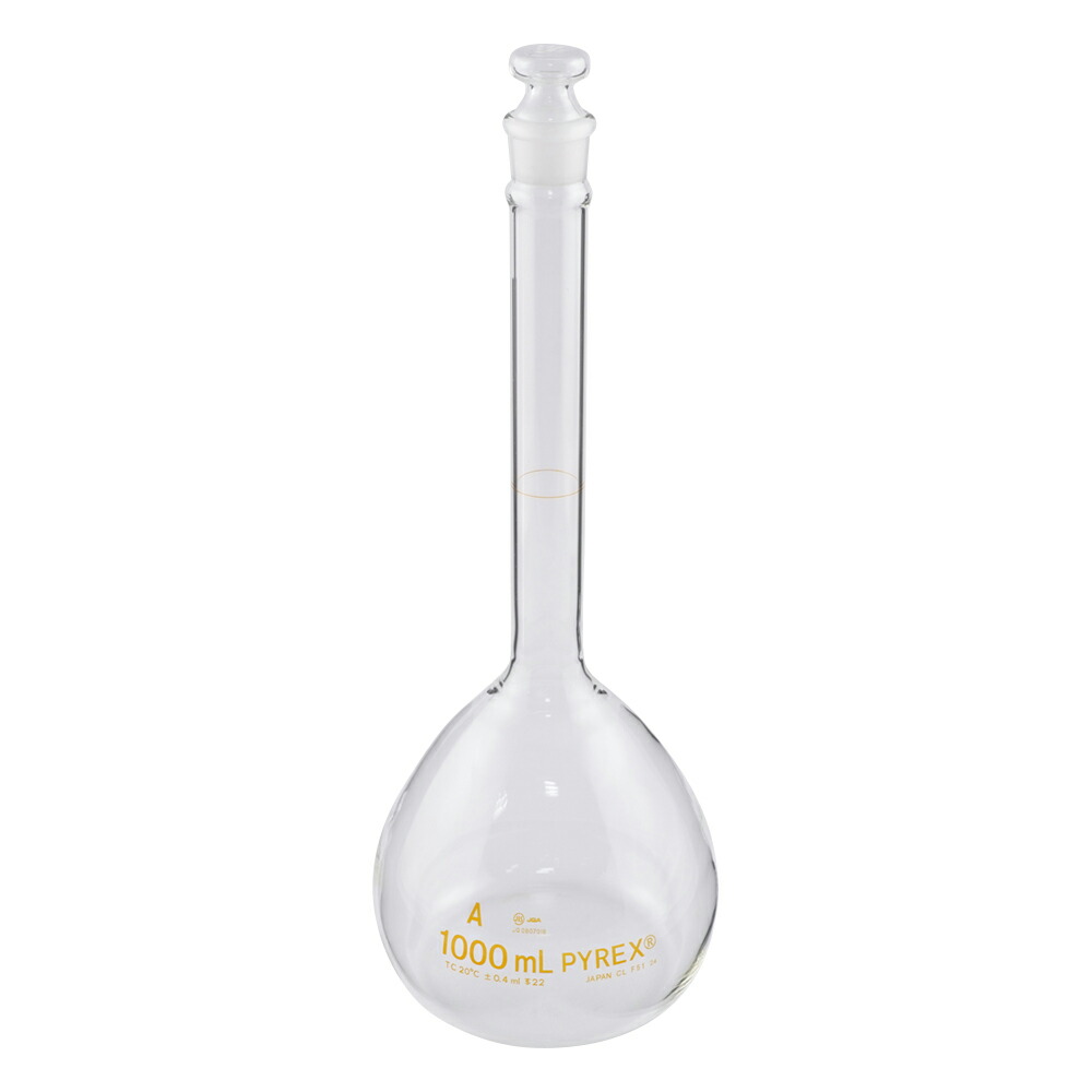 コーニング・PYREX 刃針瓶（JIS判定基準） 1000mL 英語版目盛り調整基礎づける付け出し 1個 5640JIS-1L