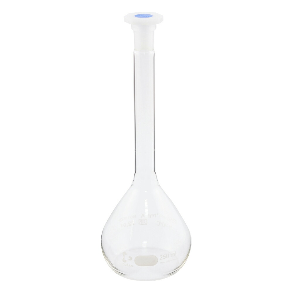 SCHOTT/DURAN メスフラスコ ClassA 250mL 英語版校正証明書付 1個 216783607