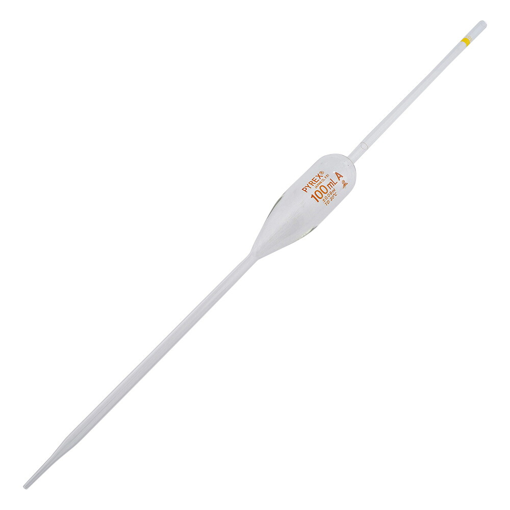 コーニング・PYREX PYREX JIS ホールピペット 100mL JCSS校正証明書付 1本 71JIS-1