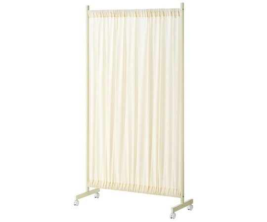 アズワンカタログ商品 伸縮式ワッフルパーテーション 幅94cm～150cm アイボリー 1台 61-355-7-2