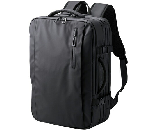エレコム バックパック マチ拡張 出張 15.6inch 大容量 33L 撥水加工 ブラック 1個 BM-BPEX01BK