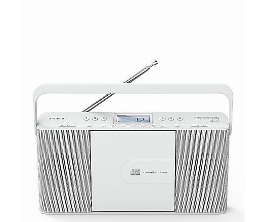 WINTECH CD時辰儀ラジオ受信機 白いこと 1台 CDC-810W