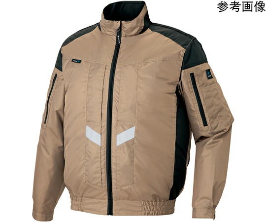 アイトス 長袖上衣（冷房装置服）男女兼用 カーキ 6L 1着 AZ-50299-025-6L