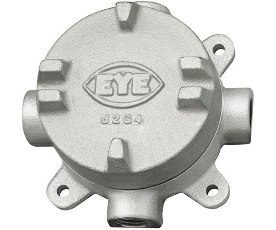 岩崎電気 耐圧防爆形ジャンクションボックス（フラット形） 1個 EXG14-22F-G