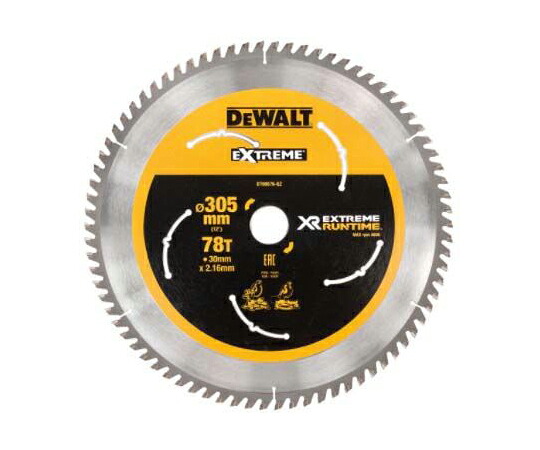 デウォルト Dewalt 丸のこぎり替刃 刃直径305mm 1個 DT99576-QZ