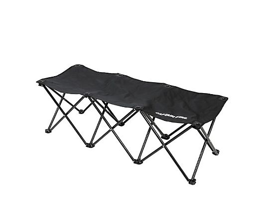 CAPTAIN STAG 1230x450x400mm ベンチ（ポータブル/ブラック） 1個 EA913YD-70