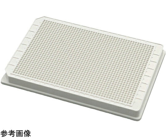 シーエスクリエ 【事あたらしいの原料品をお皿根もとに貼れる】底なしマイクロお皿 1536well（白）貼り合わせ磁気テープ（アクリル樹脂系）あり 1容器に並べる(5枚入) 1容器に並べる(5枚入) CSCSM15362W