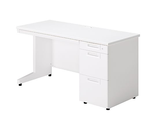 【大型商いもの代引不可/直送】 足し加える SAつづき物 片袖机 L字脚 W1400×D600粍 白いこと/白いこと 1台 SA-N146A-3 WS/W4