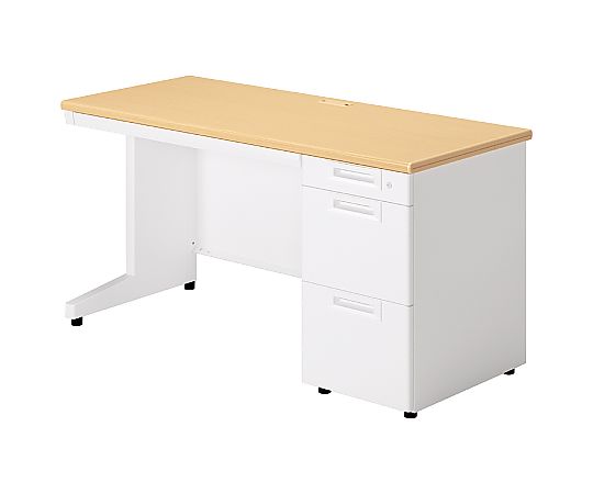 【大型商いもの代引不可/直送】 足し加える SAつづき物 片袖机 L字脚 W1400×D600粍 ホワイトメープル/白いこと 1台 SA-N146A-3 WM/W4