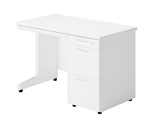 【大型商いもの代引不可/直送】 つけ加える SA続きもの 片袖机 L字脚 W1100×D600粍 白いこと/白いこと 1台 SA-N116A-3 WS/W4