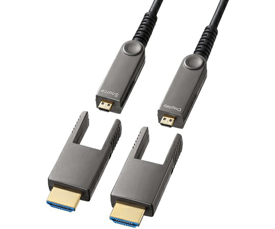 サンワサプライ 4K60サイクル相応う光衣料繊維HDMI有線テレビ 20m 1本 KM-固定ディスク20-PFBAD20 その他-医薬品・コンタクト・介護-治療機器