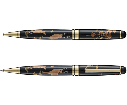 セキセイ 輪島塗 蒔絵 雅風 鹿 ボールペン 1本 AX-8808-00