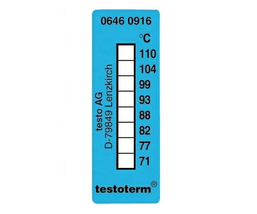 【おまとめお得な２個仕かける】テストー サーモ消印 +71 ～ +110 ℃ (10枚)   0646 0916 1個 温湿度計-計測工具-花・ガーデン・DIY
