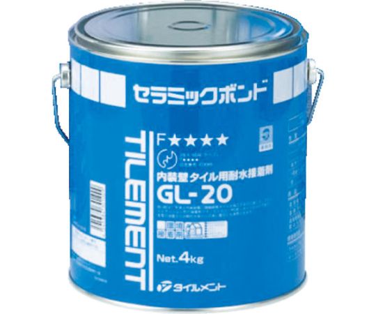タイルメント タイル用接着剤　GL-20　4kg 30100040 1缶