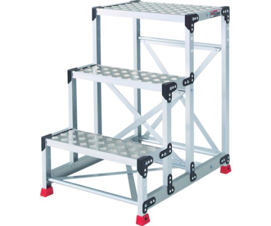 トラスコ中山 作業用踏台　アルミ製・縞板タイプ　天板寸法600X400XH900 TSFC-369 1台 53,941円