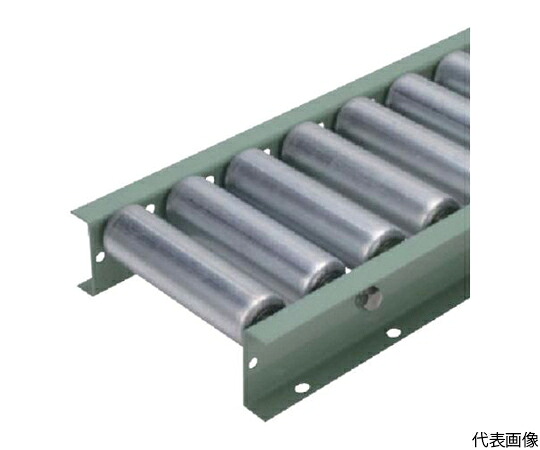 太陽工業 φ57.2（2.1）スチールローラコンベヤ　ピッチ100mm　幅300mm S5721-300-100-1000 1台