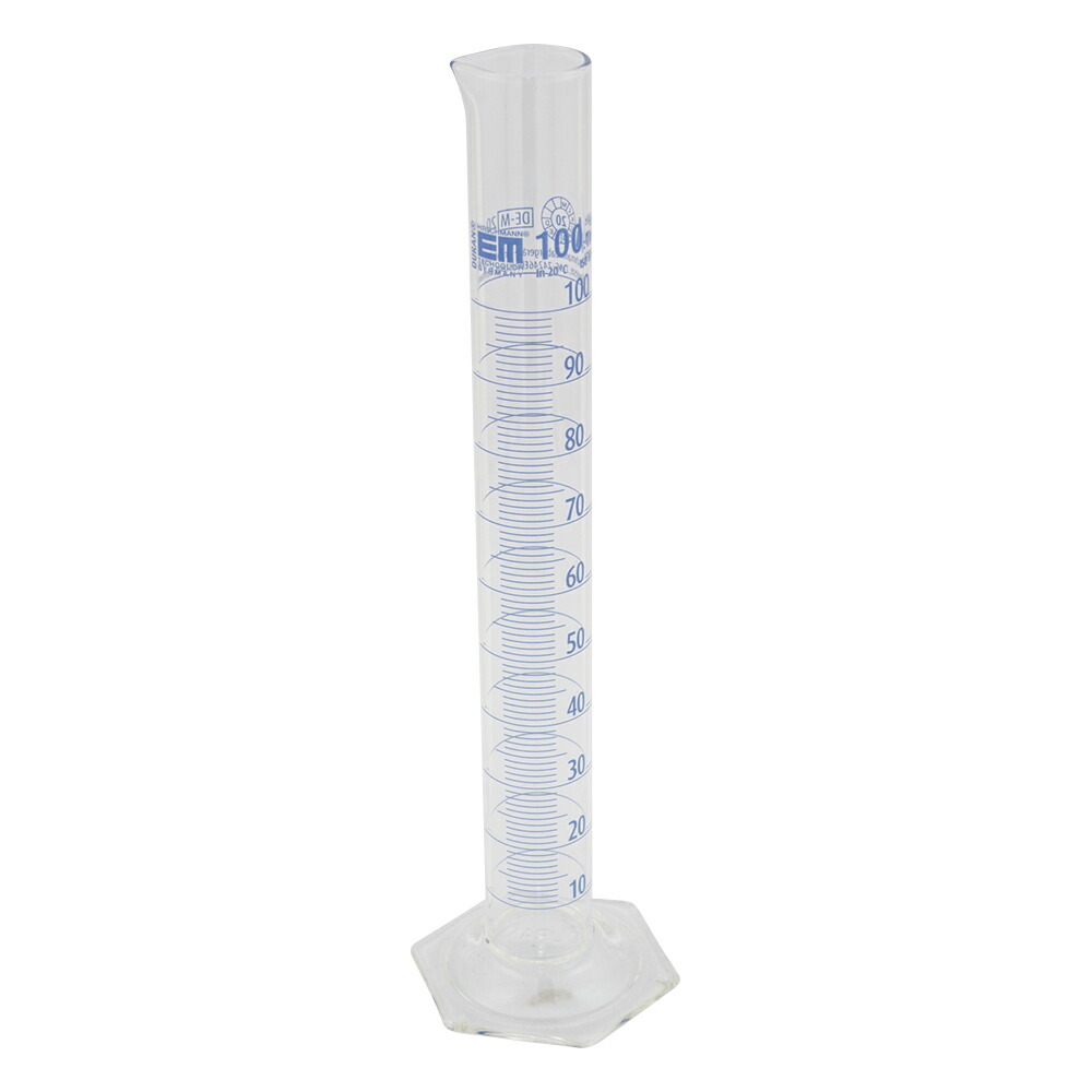 アズワンカタログ生産品 EMユーロメスシリンダー 100mL 目盛り調整証拠立てる書き出し 2240180