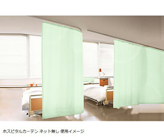 ホスピタルカーテン サイバー空間皆無 5000×1700粍 緑であること 1枚
