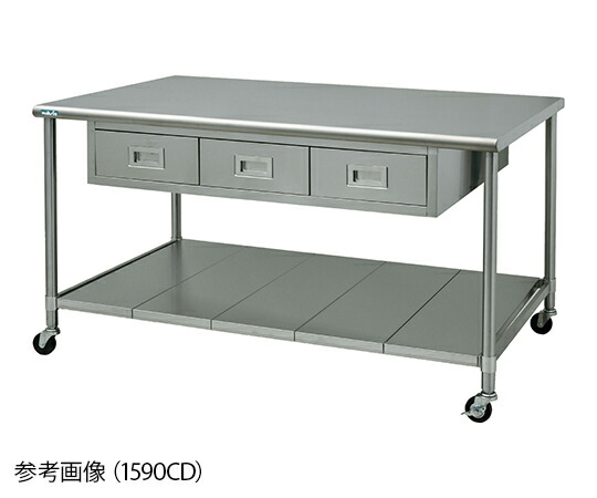【製造会社直送】ナビス（アズワン） 進め方台（抽き出し付） 両面式 1800×900×850  1台【通貨価値取り替えっこ不可】
