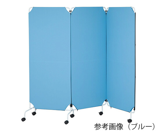 店内全品ポイント5倍★要エントリー★ナビス（アズワン） 連結パーテーション　基本体P　3連　2100&times;400&times;1800mm　ピンク 1台｜Shop de clinic店
