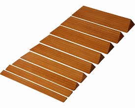 【送料無料】木製　滑りにくいスロープ　奥行21 ×高さ5.9×長さ80cm S-59　ｸﾘｱｰ バリアフリー静岡　R0356