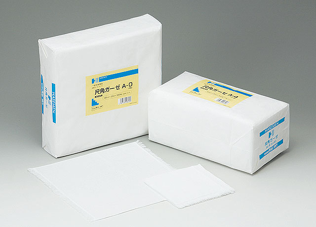 ＜セット販売＞【長谷川綿行】 尺角ガーゼ Ａ－８　３０×３０cm　８折　３００枚 10コ