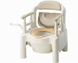 【送料無料】ポータブルトイレFX-CP　快適脱臭タイプ（ソフト便座） (533-580、533-260)