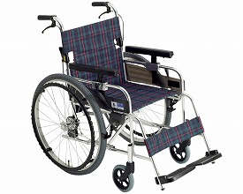 【送料無料】【無料健康相談 対象製品】ロックンブレーキ付車椅子 (MX-43JD)｜Shop de clinic店