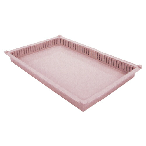 ※病院施設様のみ販売※ プラスチックバスケット（６４－１０タイプ）  ピーチ ６００×４００×Ｈ１１３ｍｍサブコード参照 PB64-10