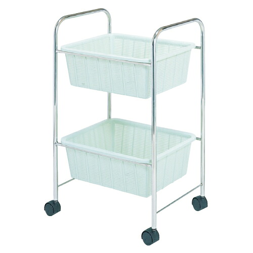 【送料無料】【無料健康相談 対象製品】ＭＲＩ室用脱衣カゴ ２段 190-54