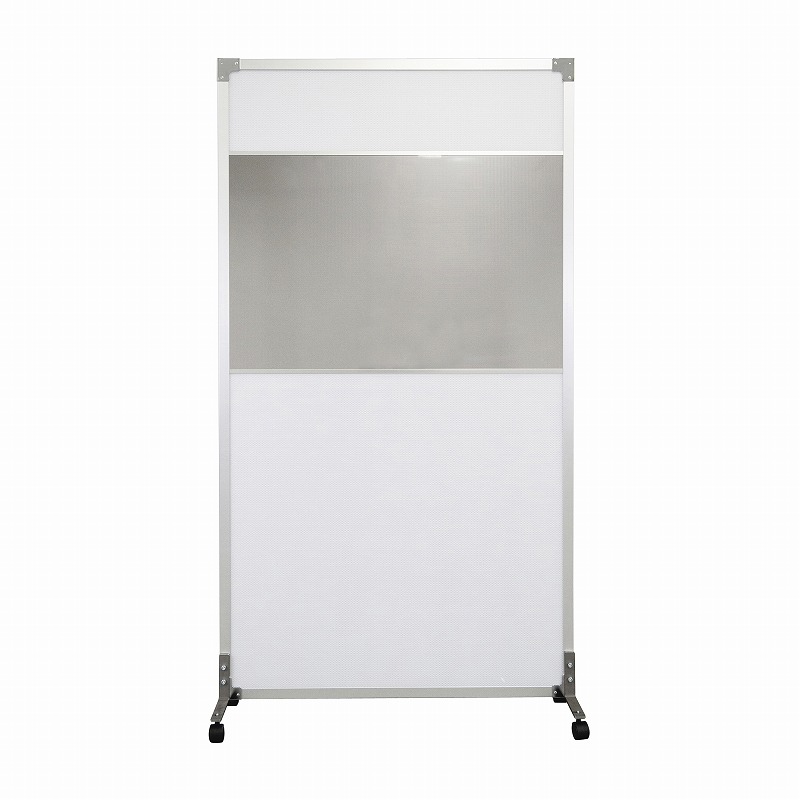 店内全品ポイント5倍★要エントリー★岐阜プラスチック工業 抗菌ウォール透明窓付1.8 FS5-1018F(シルバー/キャスタ 販売単位:1|Shop de clinic店