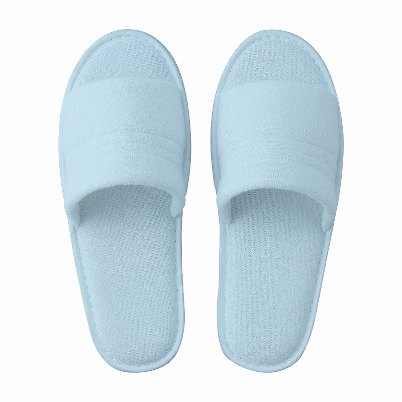 【ケース販売】使い捨てパイルスリッパ（５足） 569224(28CM)ﾌﾞﾙｰ 20コ