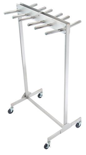 【メーカー直送】X線防護衣用ﾗｯｸ ﾗｸﾗｯｸ 両面6枚用 HL-106W 入数：1【代引不可】