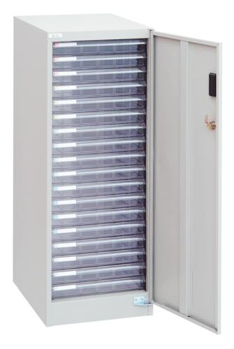 【メーカー直送】ｾｷｭﾘﾃｨﾌﾛｱｹｰｽ(浅18段・B4・ﾀﾃ型) ﾆｭｰｸﾞﾚｰ BF-S18 入数：1【代引不可】
