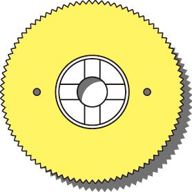 電動ｷﾞﾌﾟｽｶｯﾀｰ OSCIMED用ﾁﾀﾝｺｰﾃｨﾝｸﾞﾌﾞﾚｰﾄﾞ直径50mmﾌｧｲﾊﾞｰｷｬｽﾄ用 BS-50-GT 入数：1