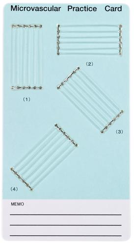 血管吻合練習ｶｰﾄﾞ(MPｶｰﾄﾞ) 1.0mm 入数：3