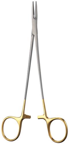 BONIMED 超硬ﾁｯﾌﾟ付持針器 ﾄﾞｩﾍﾞｰｷｰfine 0.4mmﾋﾟｯﾁ 200mm 入数：1