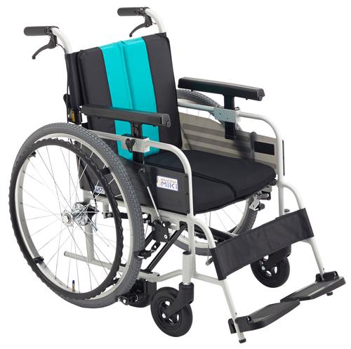 【メーカー直送】ｱﾙﾐ製ﾉﾝﾊﾞｯｸﾌﾞﾚｰｷ付自走型車いす ｴﾒﾗﾙﾄﾞ MBY-41B 入数：1【代引不可】