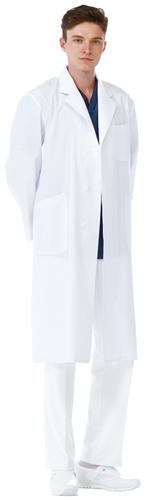 男子ｼﾝｸﾞﾙ診察衣 ﾎﾜｲﾄ LL KEX-5110 入数：1