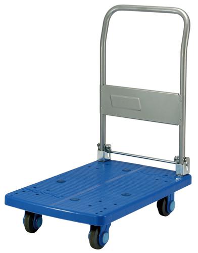 【メーカー直送】静音･軽量運搬車150kg(ﾊﾝﾄﾞﾙ折りﾀﾀﾐ式) ｽﾄｯﾊﾟｰ付 PLA150-DX-DS 入数：1【代引不可】