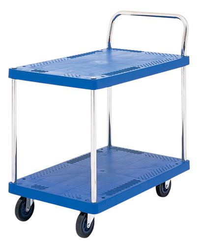 【製造業者直送】持っていく車150kg(ﾃｰﾌﾞﾙ2段式)ｽﾄｯﾊﾟｰ付 PLA150Y-T2-DS 入数：1【代引不可】