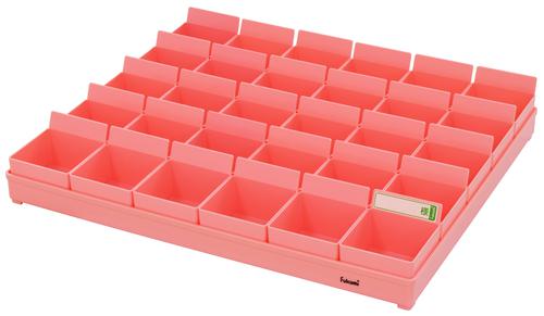 方薬ﾄﾚｰP ﾌﾟﾗｽﾁｯｸ製 30人用 ﾋﾟﾝｸ駒付 PT-30P 入数：1