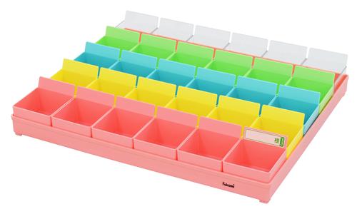 方薬ﾄﾚｰP ﾌﾟﾗｽﾁｯｸ製 30人用 ｶﾗｰ駒付 PT-30P5 入数：1